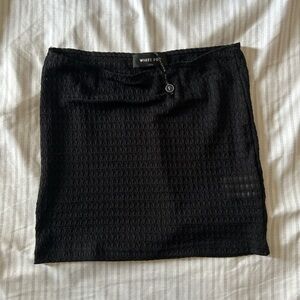 White Fox Boutique black mini skirt